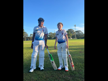 Archie and Vity from C4s after holding on for the draw