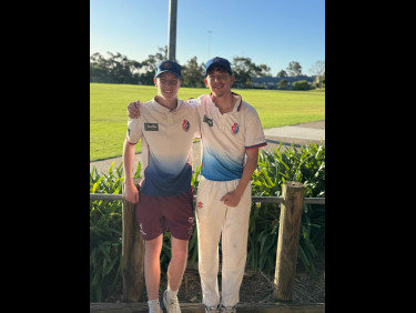 Henry May (107) and Will Asensio (122*) after Round 3 - C2 Read